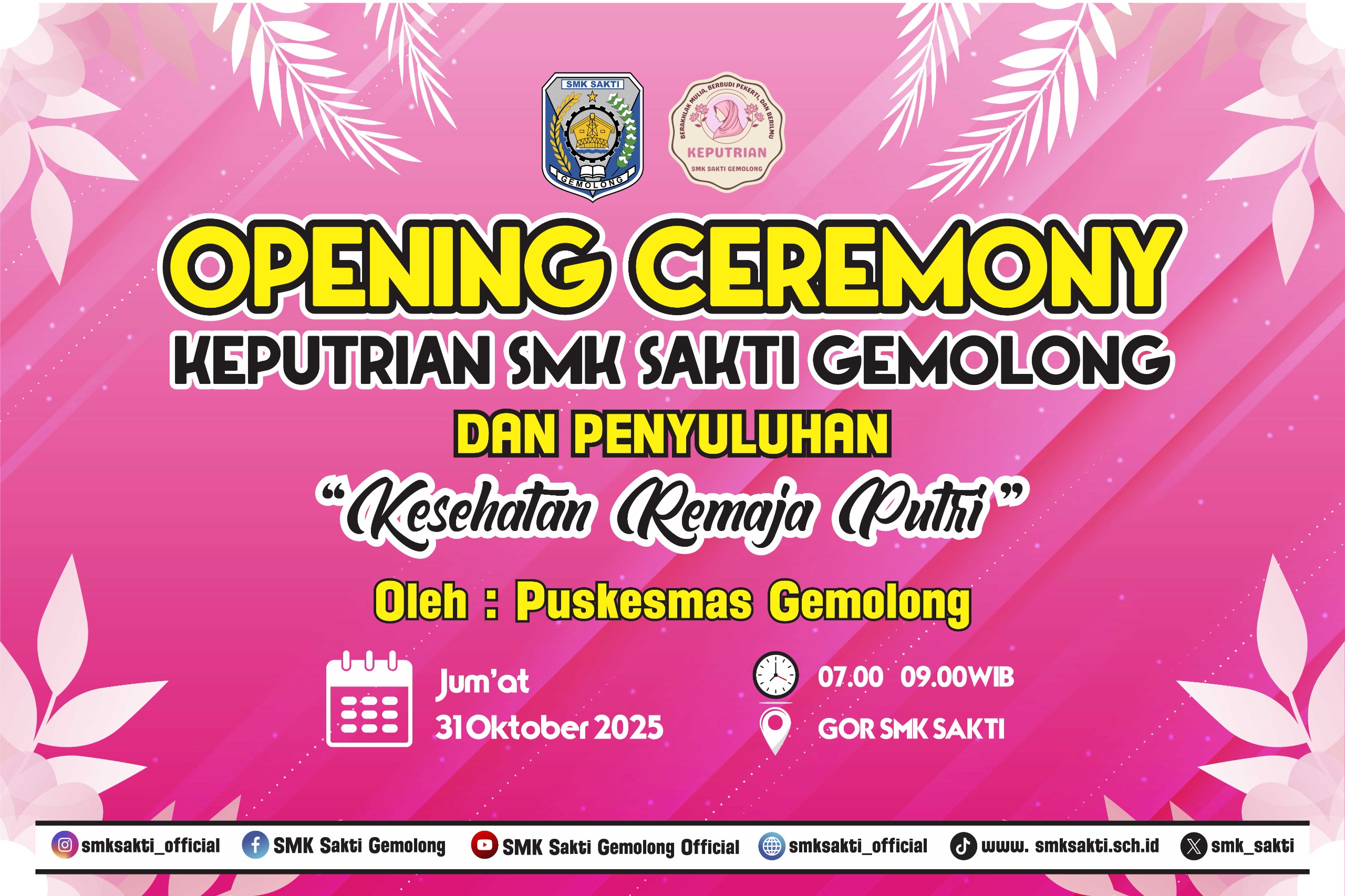 Tingkatkan Kesadaran Kesehatan, Keputrian SMK Sakti Gemolong Gandeng Puskesmas Gelar Penyuluhan