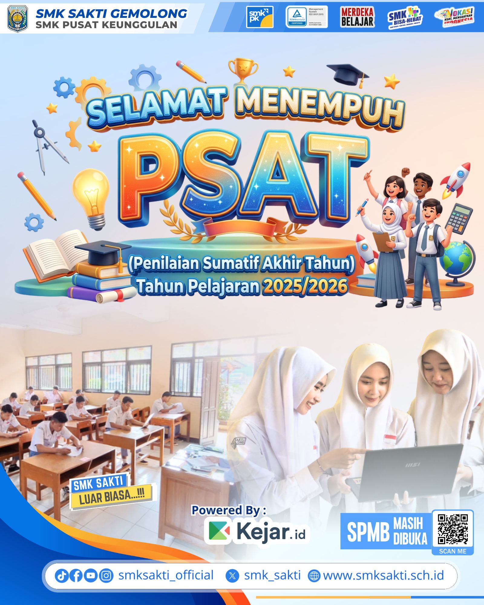 Sambut Penilaian Sumatif Akhir Tahun (PSAT), SMK Sakti Gemolong Siap Antar Siswa Raih Prestasi Terpuji